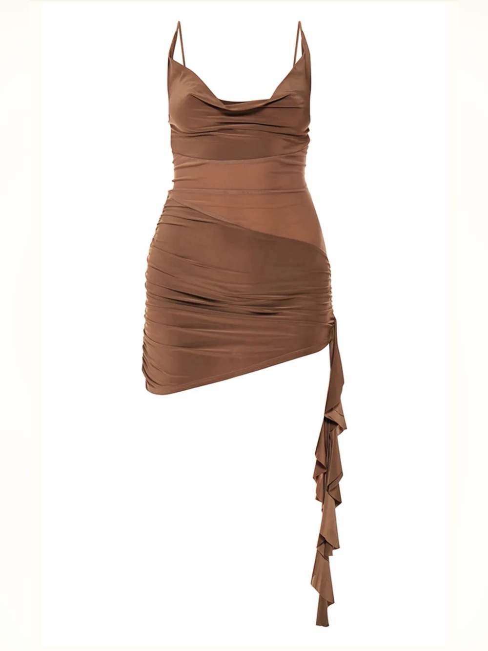 PLT Mesh Double Layer Panel Bodycon Dress - Picture 5 of 10
